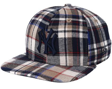 plaid yankee hat